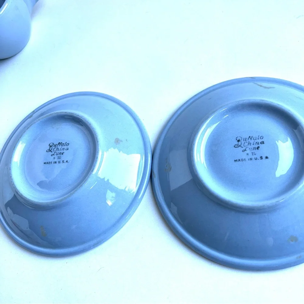 2 Vintage Coffee Cup and Saucers Restaurant Ware